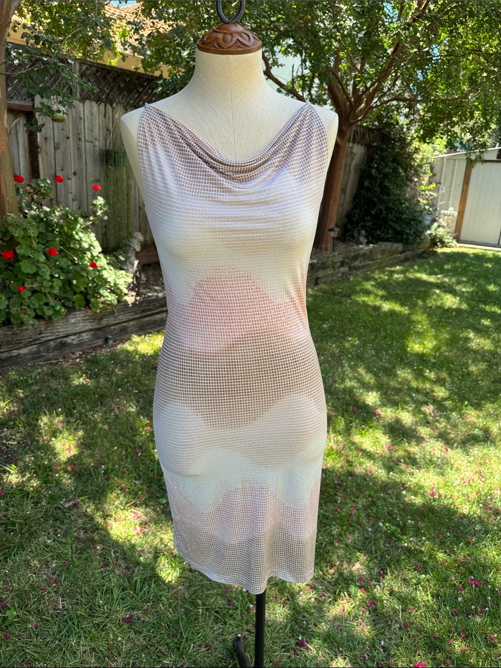 Vintage 90's Pretty Good Brand Sleeveless Mini Dress Pastel Med *Runs Small*